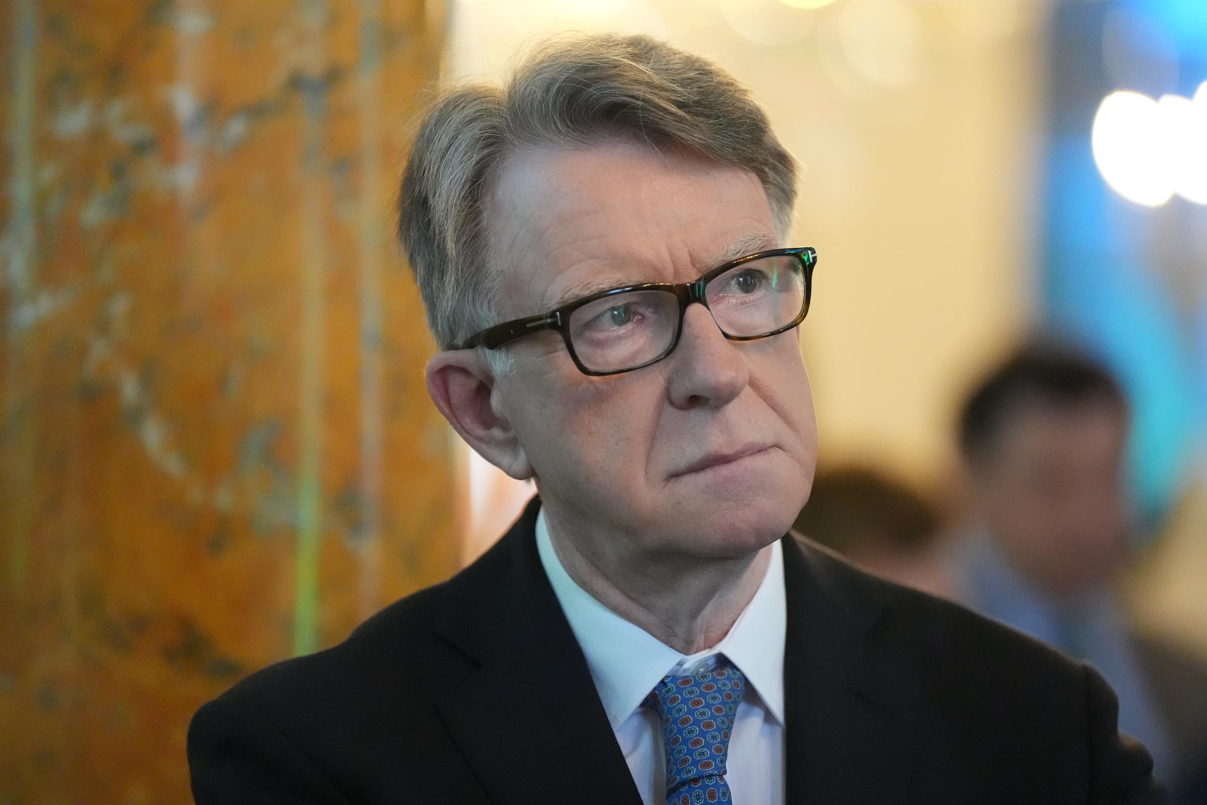 Lord Peter Mandelson at the St Patrick's Day breakfast he hosted at the British Embassy in Washington D.C., United States, on March 14, 2025. | Source: Getty Images