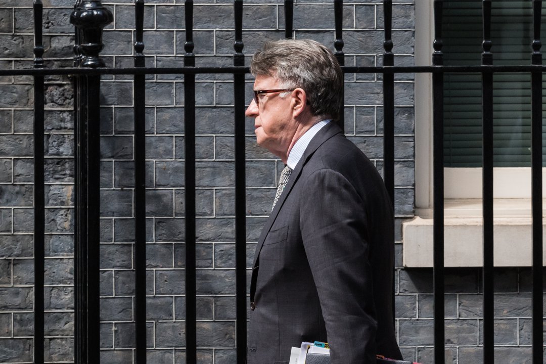 Lord Peter Mandelson seen arriving in Downing Street in London, England, on June 23, 2025. | Source: Getty Images