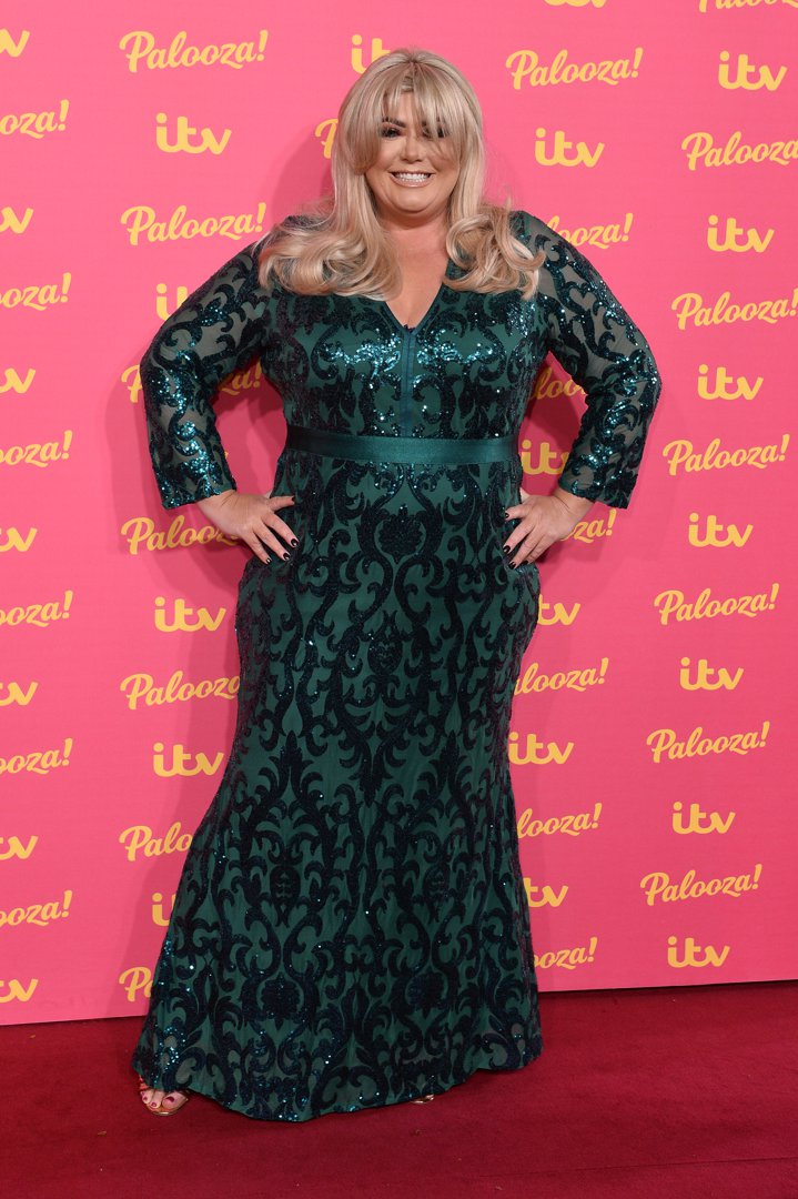 Gemma Collins attended the ITV Palooza on November 12, 2019, in London, stepping onto the red carpet in a striking emerald green gown with navy sequin detailing and a satin waist tie. Smiling confidently with her hands on her hips, Collins appeared polished and radiant, continuing to embrace red carpet glamour while remaining vocal about her ongoing journey with body image and self-acceptance.
