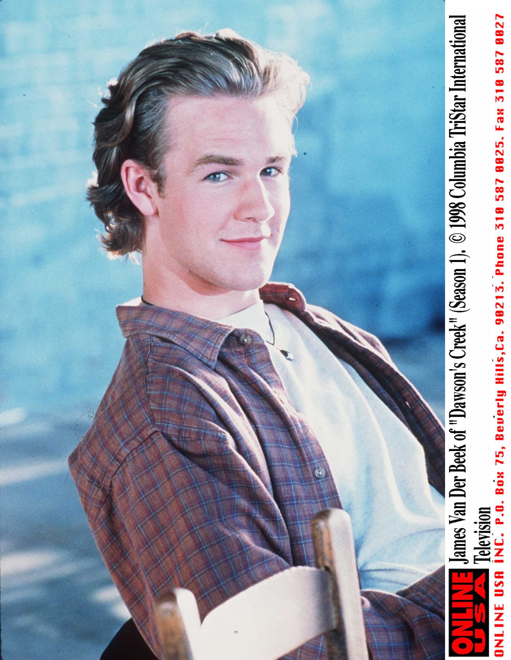 A portrait of James Van Der Beek as his character from 