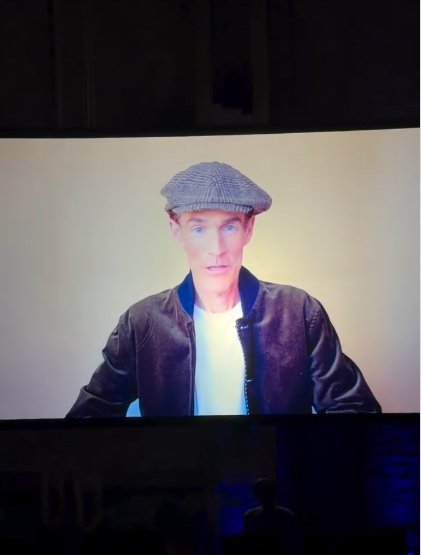 James Van Der Beek's appearance at the 