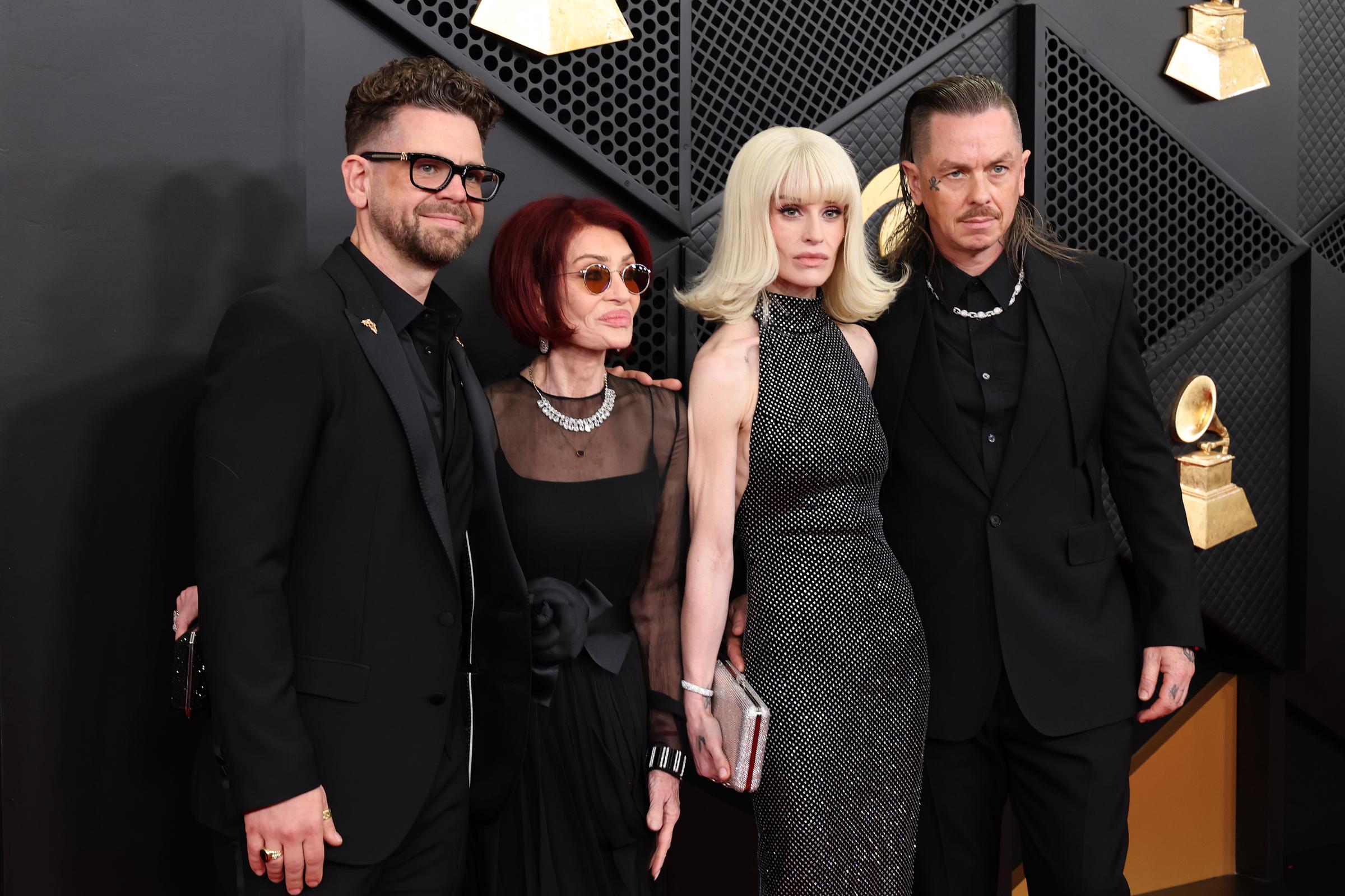 Jack Osbourne, Sharon Osbourne, Kelly Osbourne and Sid Wilson attend the 68th GRAMMY Awards at Crypto.com Arena on 1 February 2026 in Los Angeles, California. | Source: Getty Images