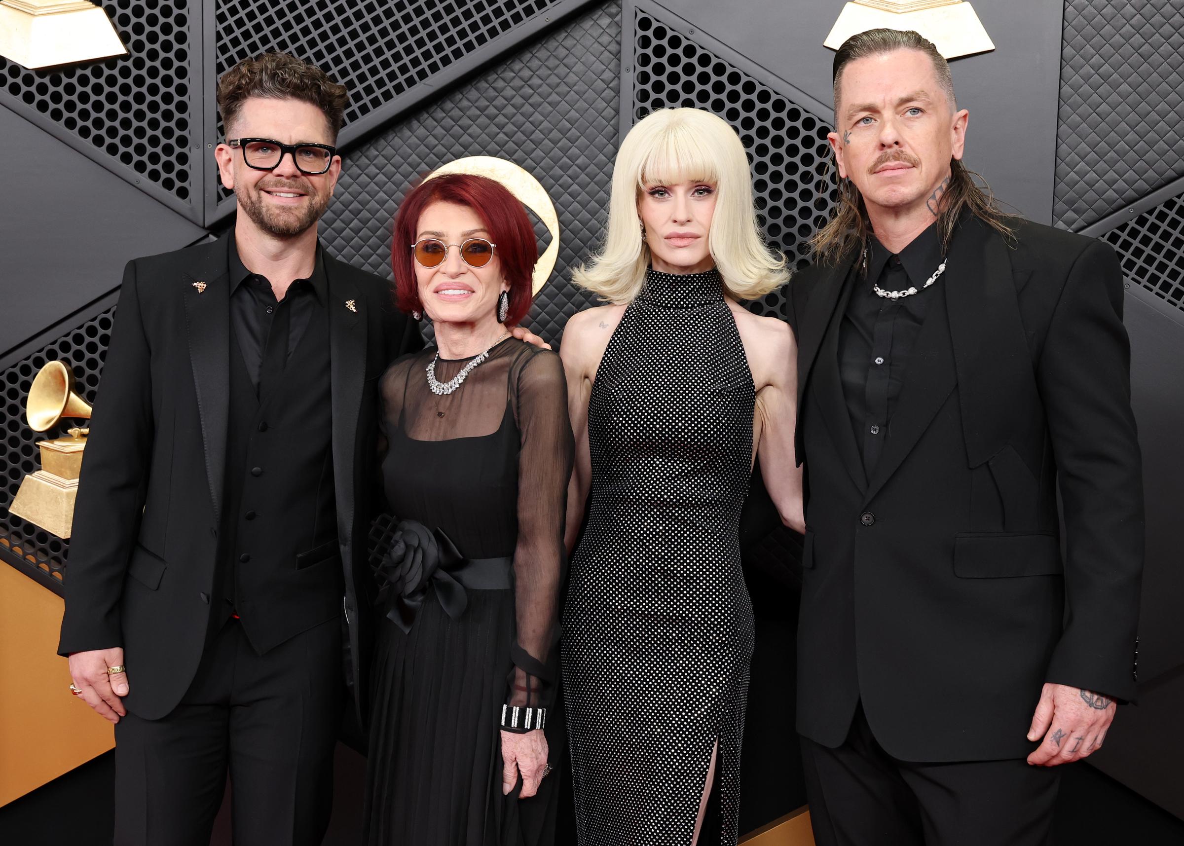 Jack Osbourne, Sharon Osbourne, Kelly Osbourne and Sid Wilson attend the 68th GRAMMY Awards at Crypto.com Arena on 1 February 2026 in Los Angeles, California. | Source: Getty Images