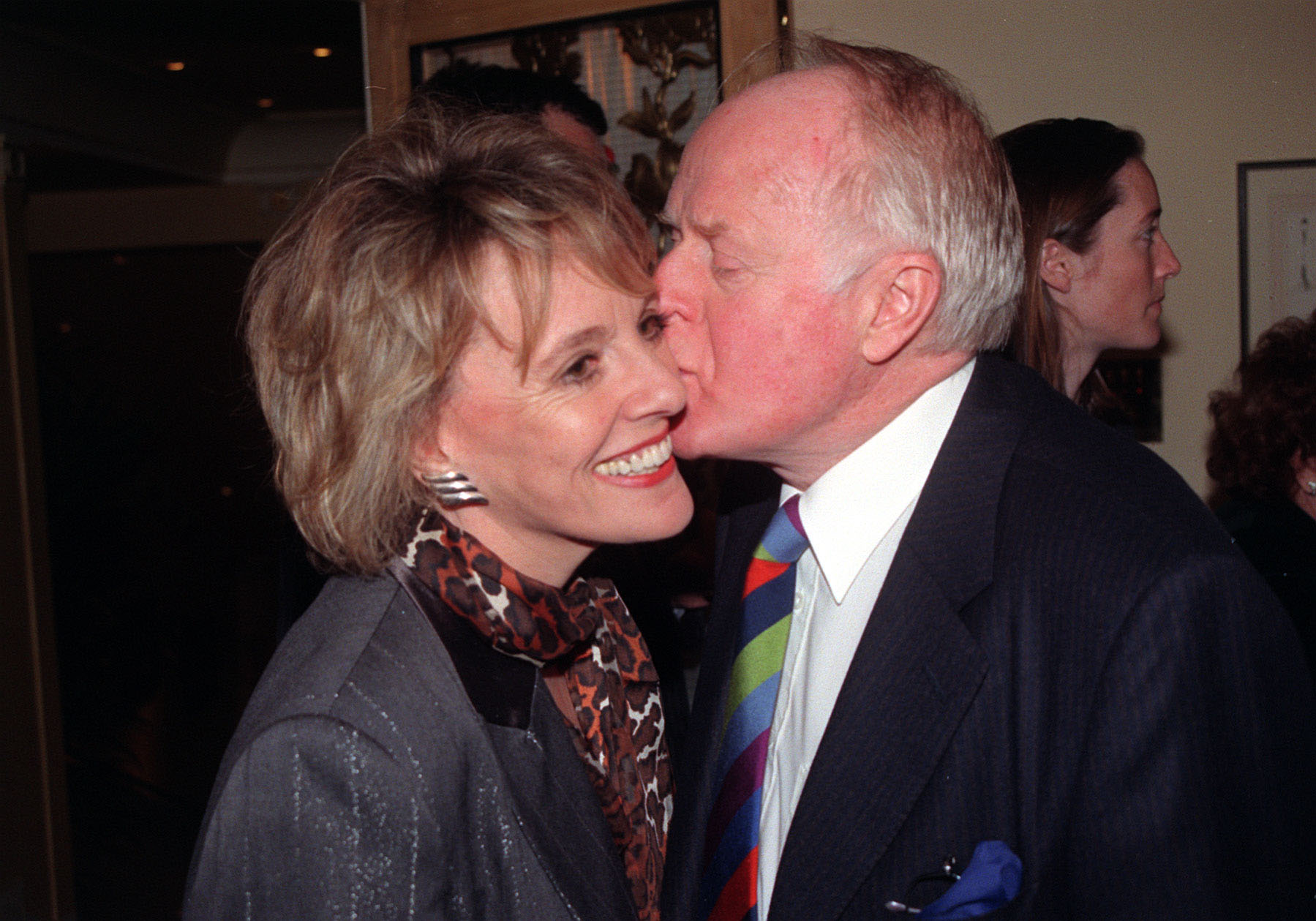 Dame Esther Rantzen and Desmond Wilcox circa 1998. | Source: Getty Images