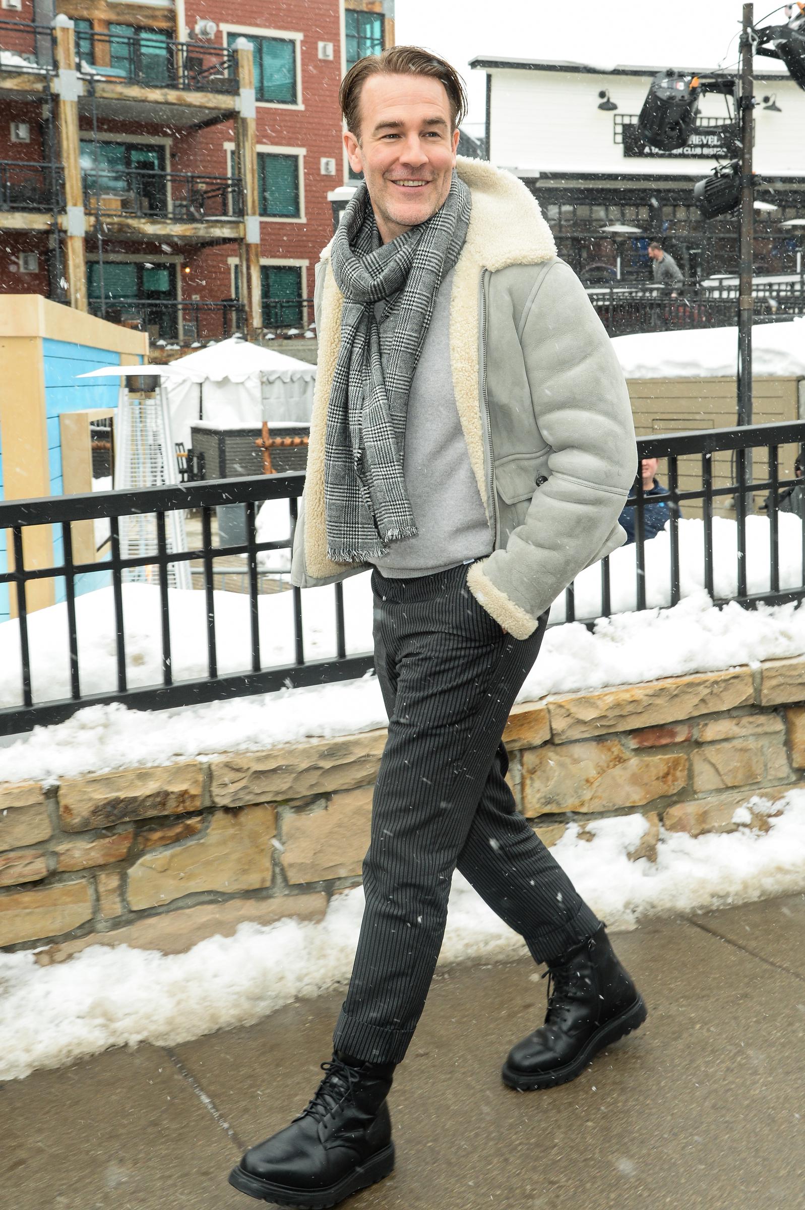 James Van Der Beek walks on Main Street in Park City, Utah on January 24, 2020. | Source: Getty Images