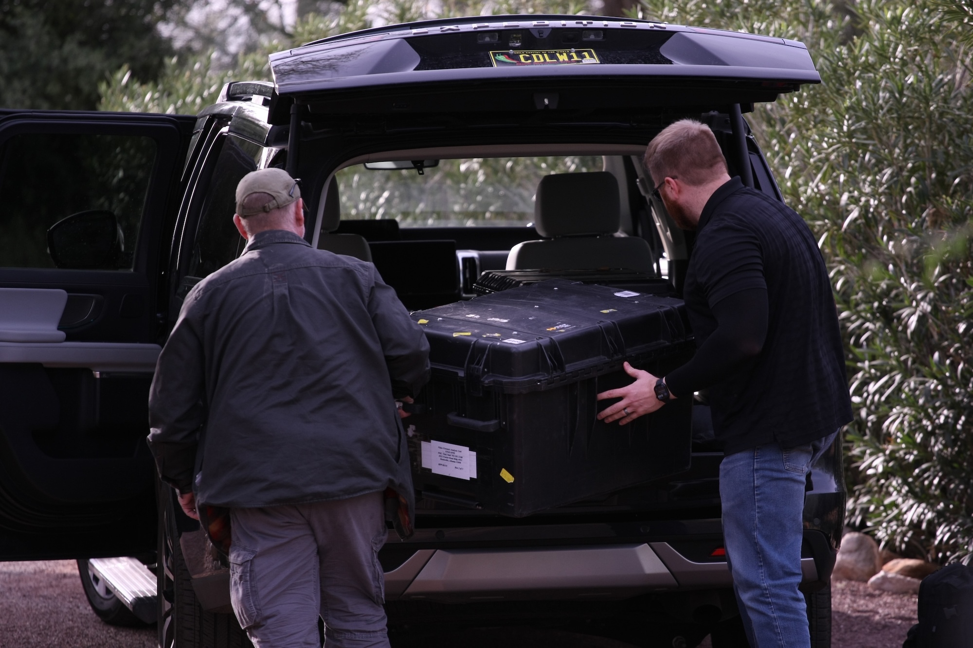 Investigators remove equipment from a vehicle outside Nancy Guthrie's residence as the investigation continues on February 12, 2026 | Source: Getty Images