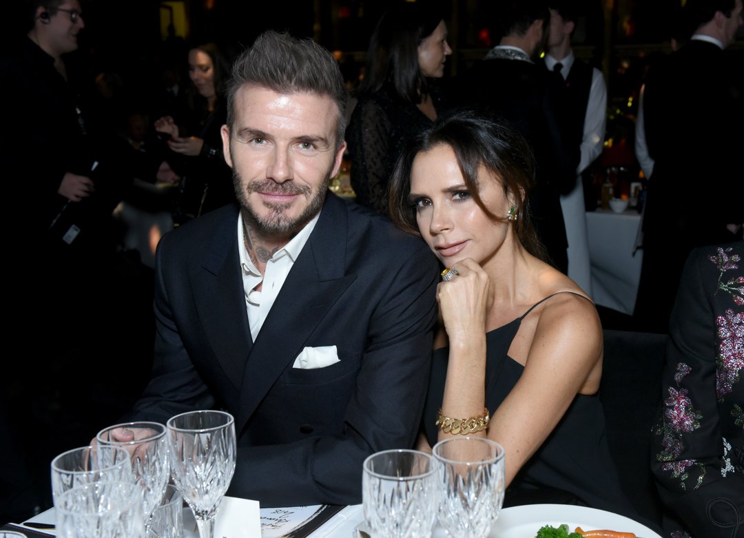David and Victoria Beckham at the 2018 Fashion Awards at Royal Albert Hall on December 10 in London, England. | Source: Getty Images