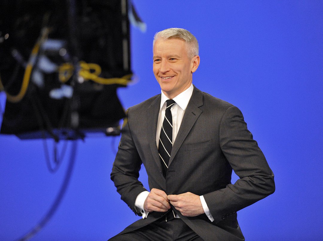 Anderson Cooper behind the scenes at 