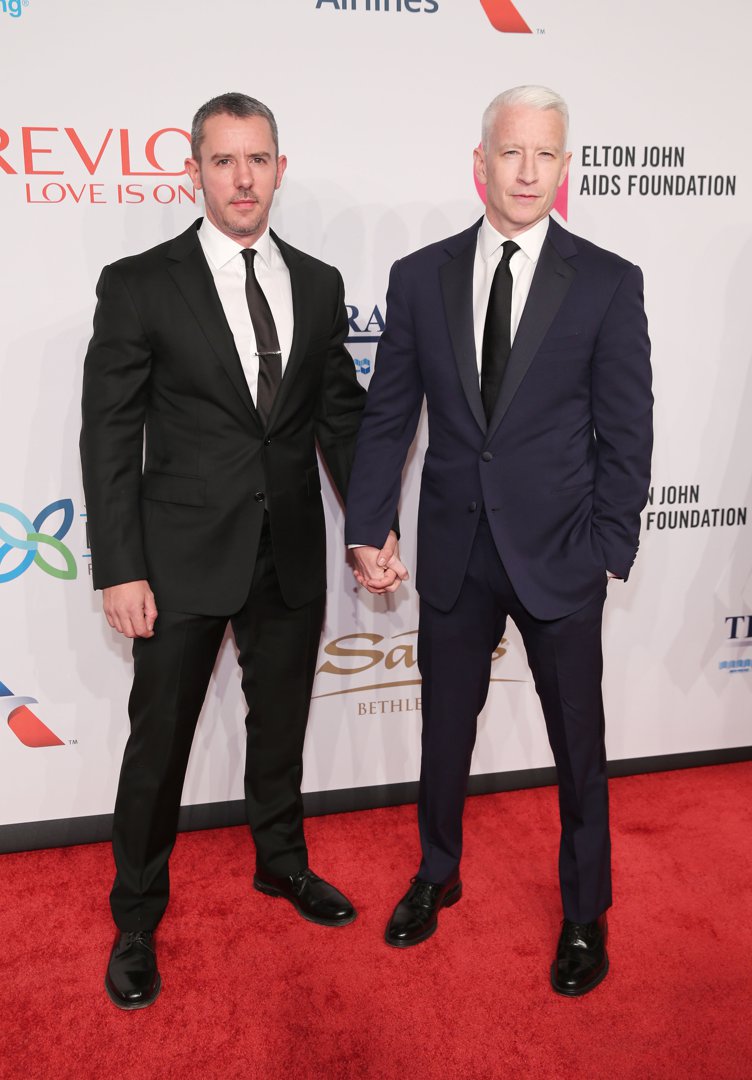 Benjamin Maisani and Anderson Cooper pictured on November 2, 2015 in New York City | Source: Getty Images