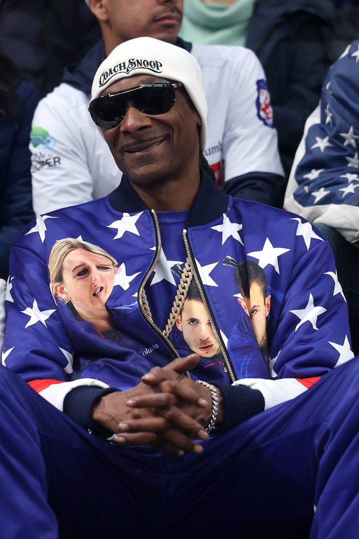 Snoop Dogg watches the Curling Mixed Doubles Round Robin match between Team United States and Team Canada | Source: Getty Images