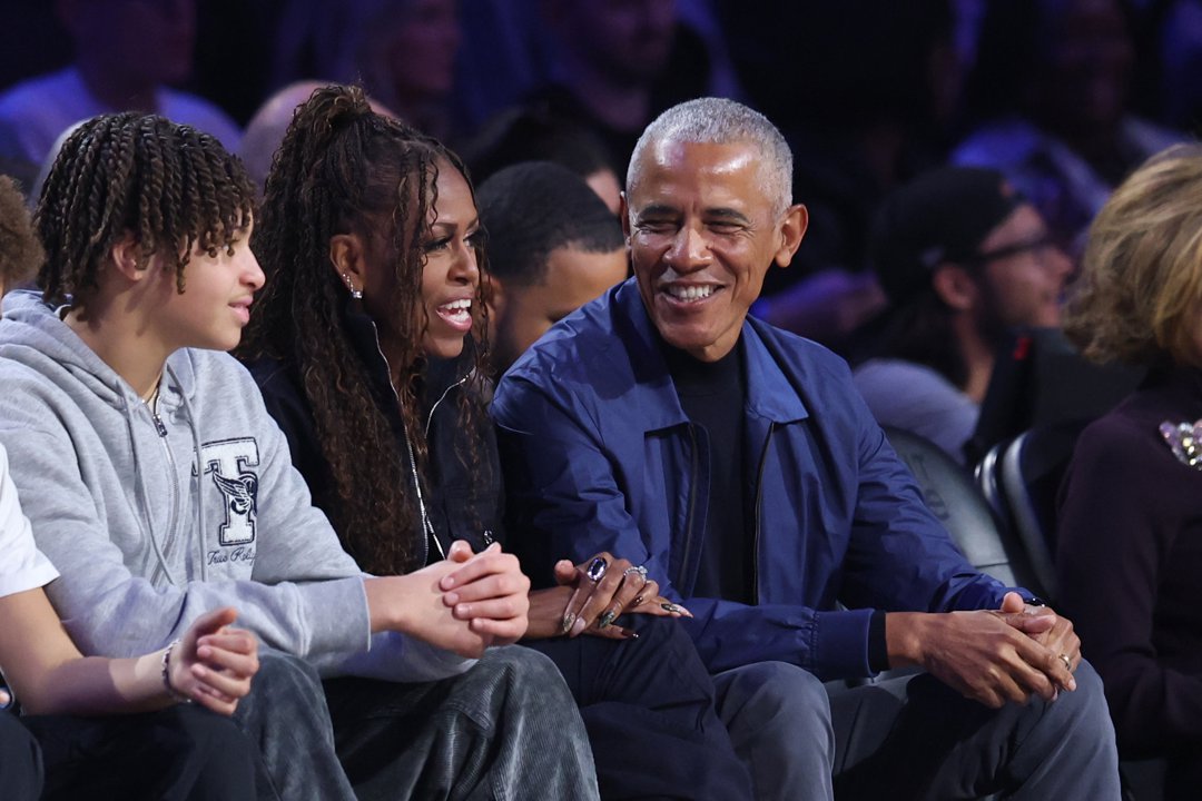 Michelle and Barack Obama at the 75th NBA All-Star Game in Inglewood, California on February 15, 2026. | Source: Getty Images
