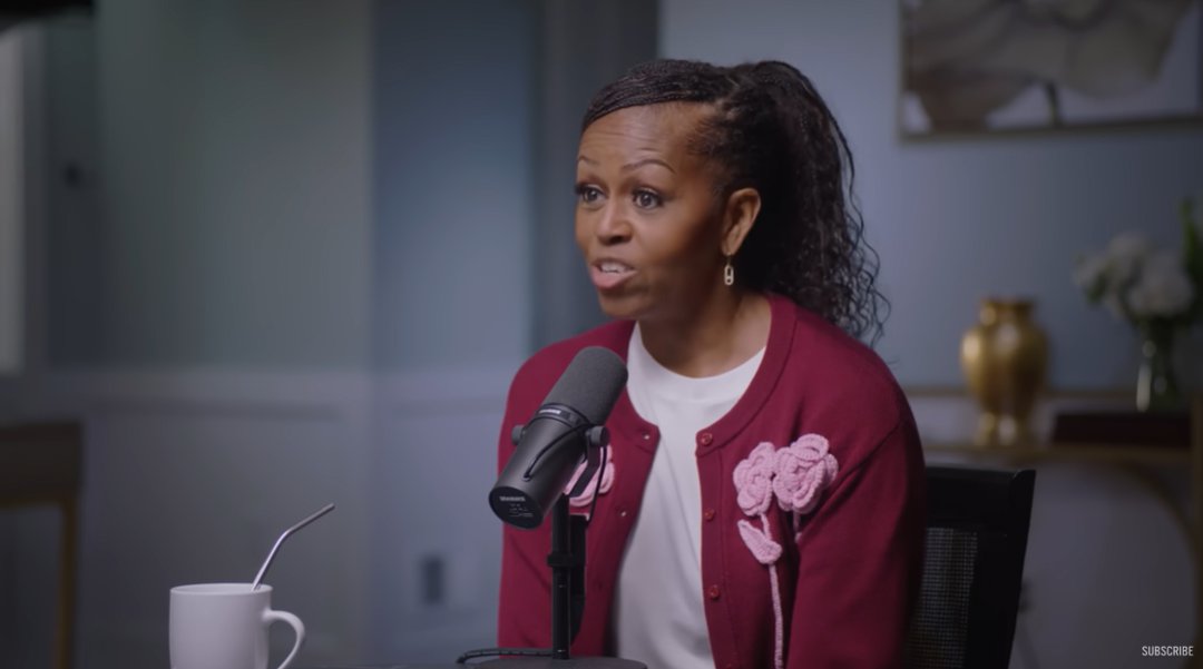 Michelle Obama responds thoughtfully as she reflects on moments of tension and connection in marriage. | Source: YouTube/michelleobama