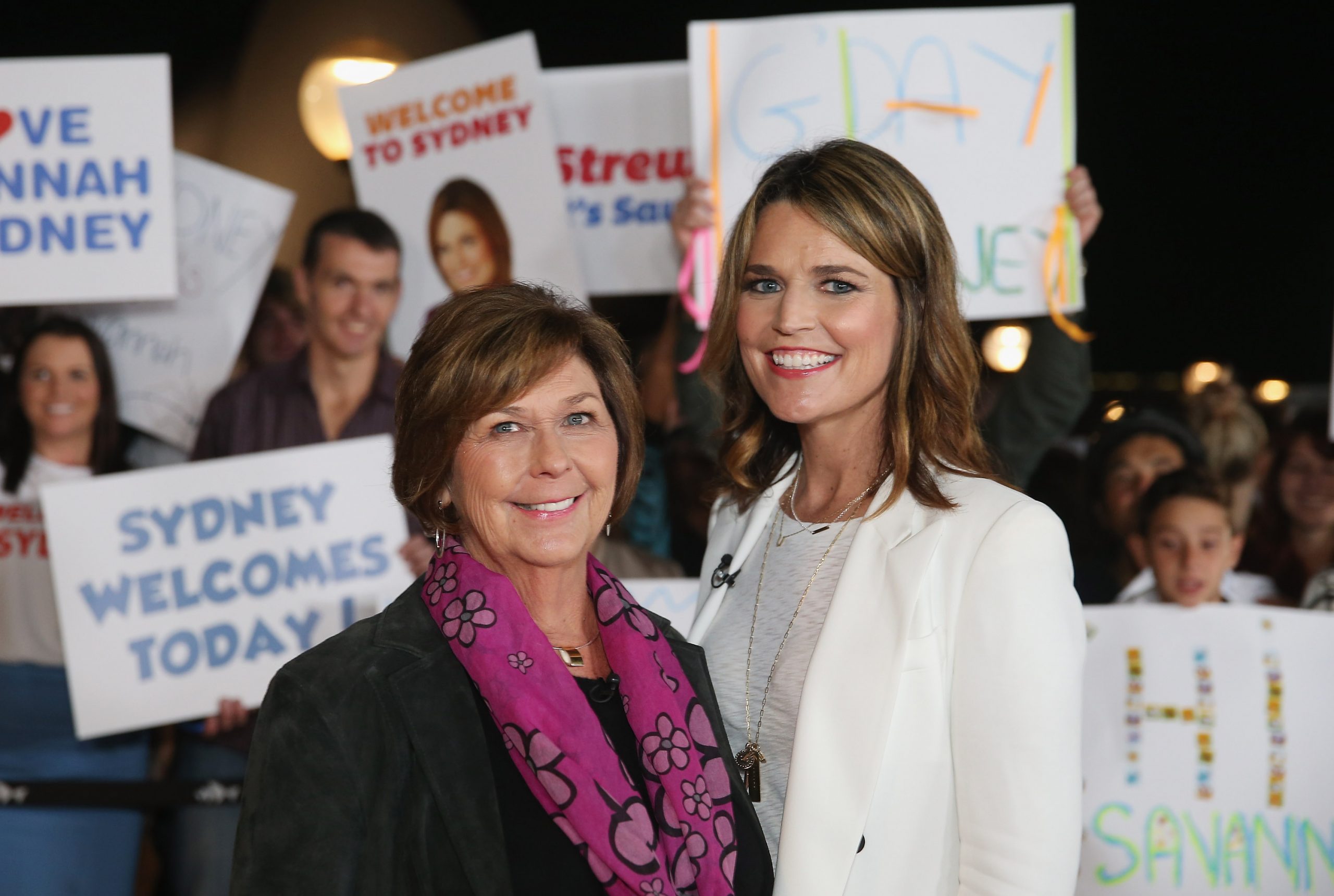 Savannah Guthrie poses with her mother during NBC's 