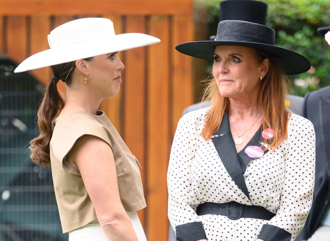 Princess Eugenie and Sarah Ferguson during Day 4 of Royal Ascot on June 20, 2025, in England. | Source: Getty Images