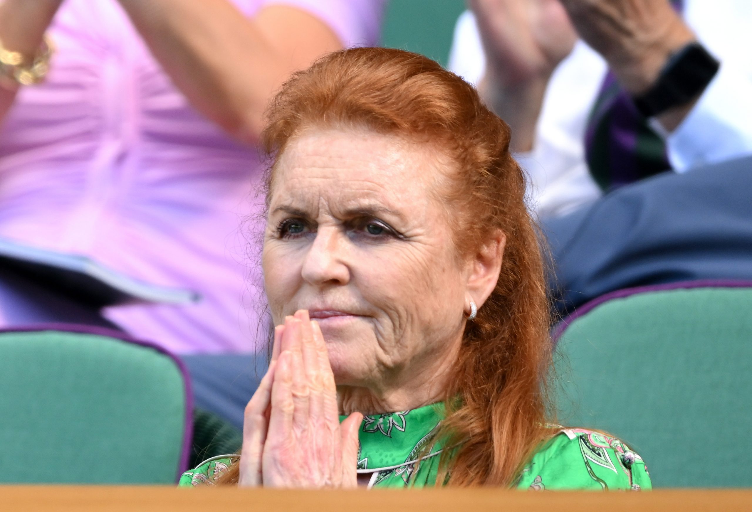 Sarah Ferguson on Day 1 of the Wimbledon Tennis Championships on June 30, 2025, in London, England. | Source: Getty Images