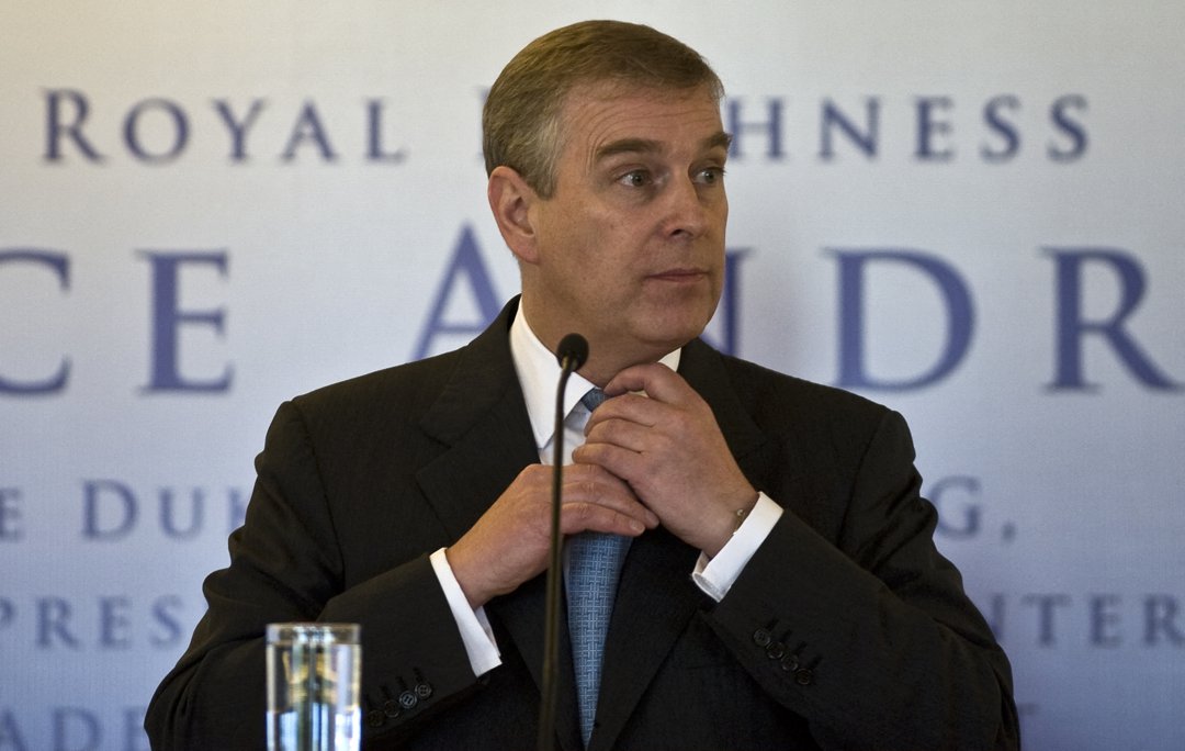 Andrew Mountbatten-Windsor gives a speech in front of Mexican bussinesmen at the Industrial Men's Club on 10 February 2010 in Mexico City. | Source: Getty Images