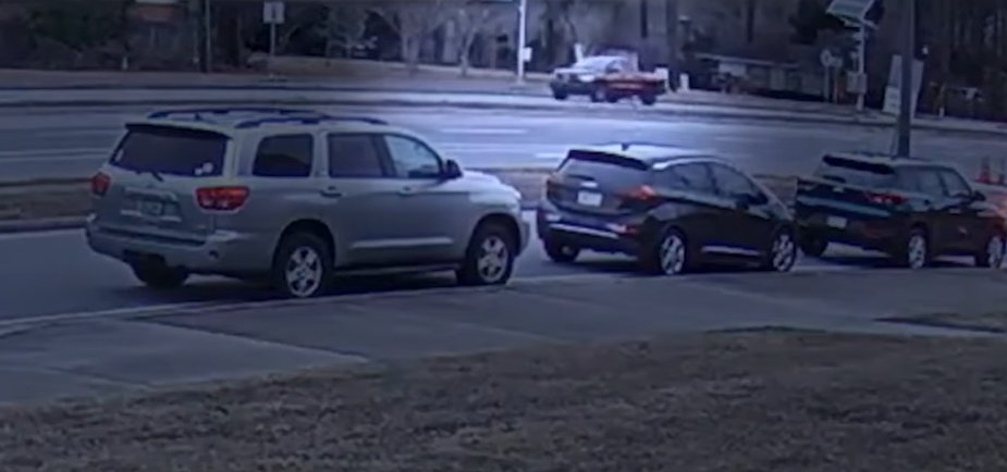 Oscar Vasquez Lopez car speeding, from a post dated  February 18, 2026. | Source: YouTube/WJCLNews