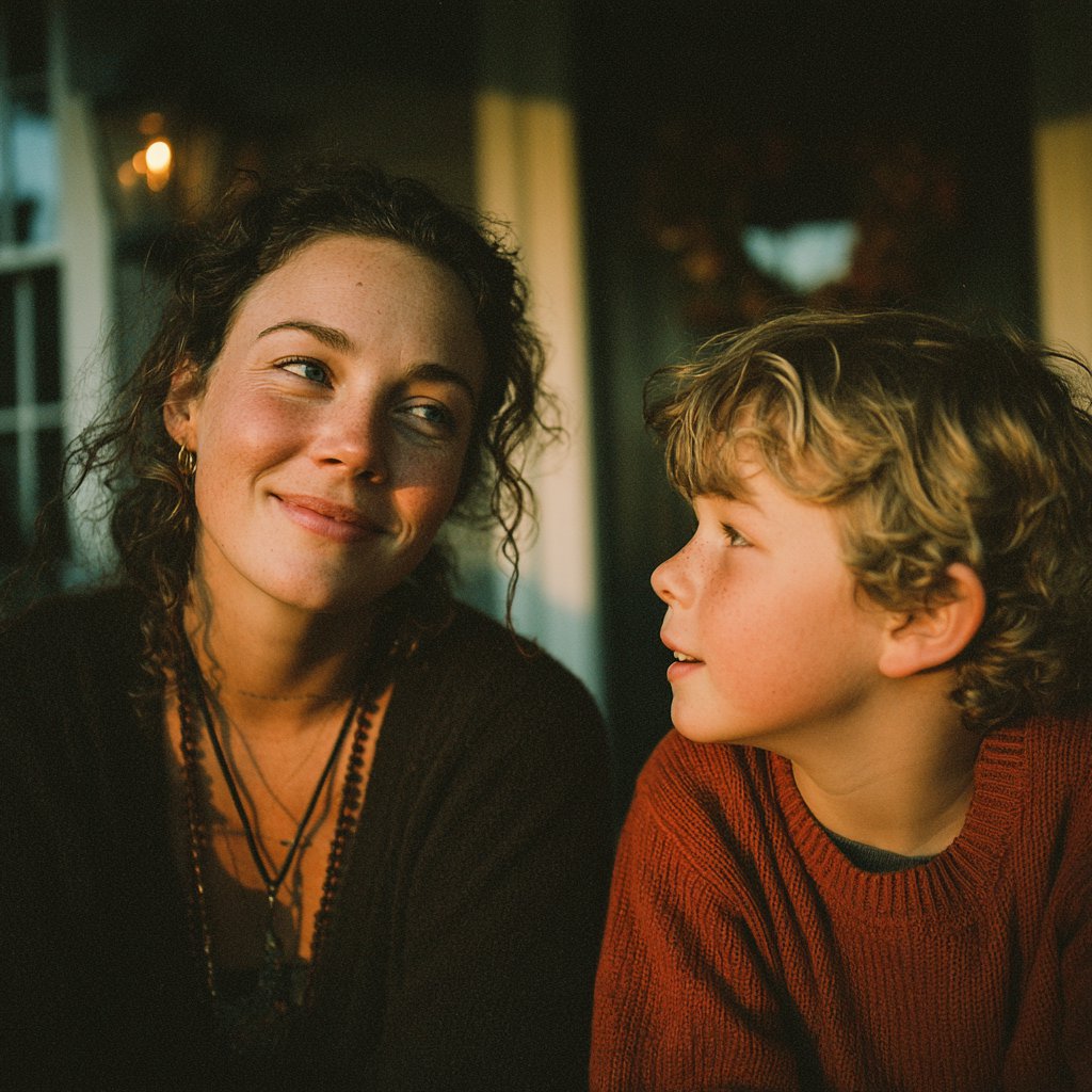 A happy mother and son | Source: Midjourney