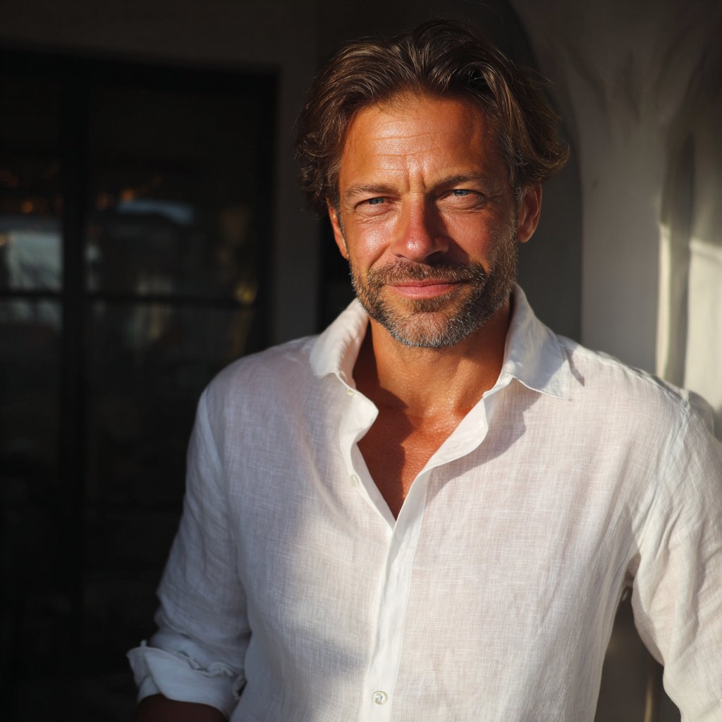 A smiling older man | Source: Midjourney