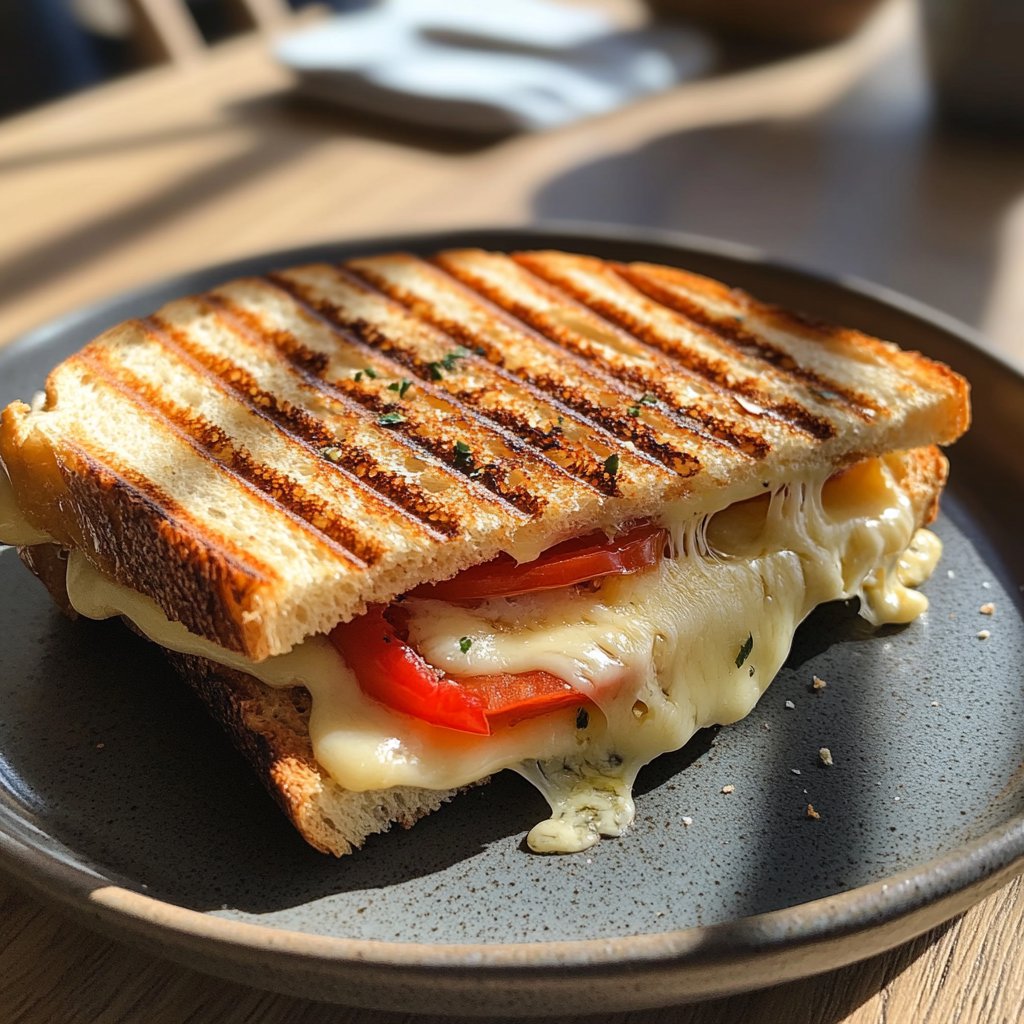 A toasted cheese and tomato sandwich | Source: Midjourney