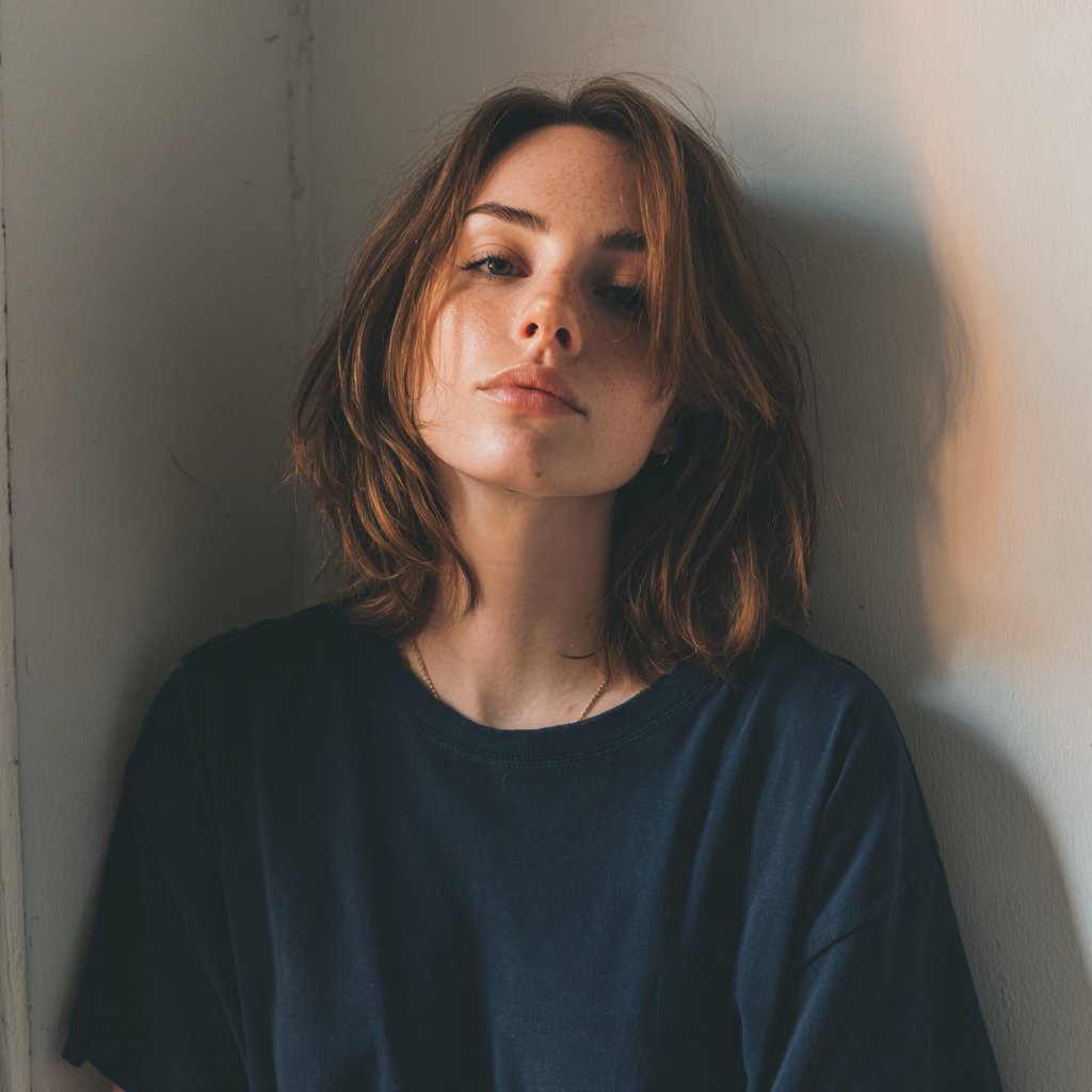 An exhausted woman leaning against a wall | Source: Midjourney