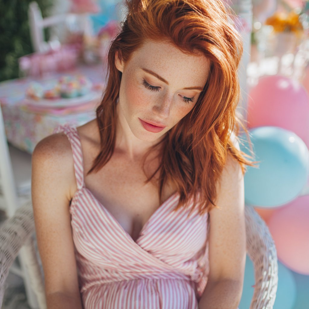 An embarrassed woman looking at the ground | Source: Midjourney