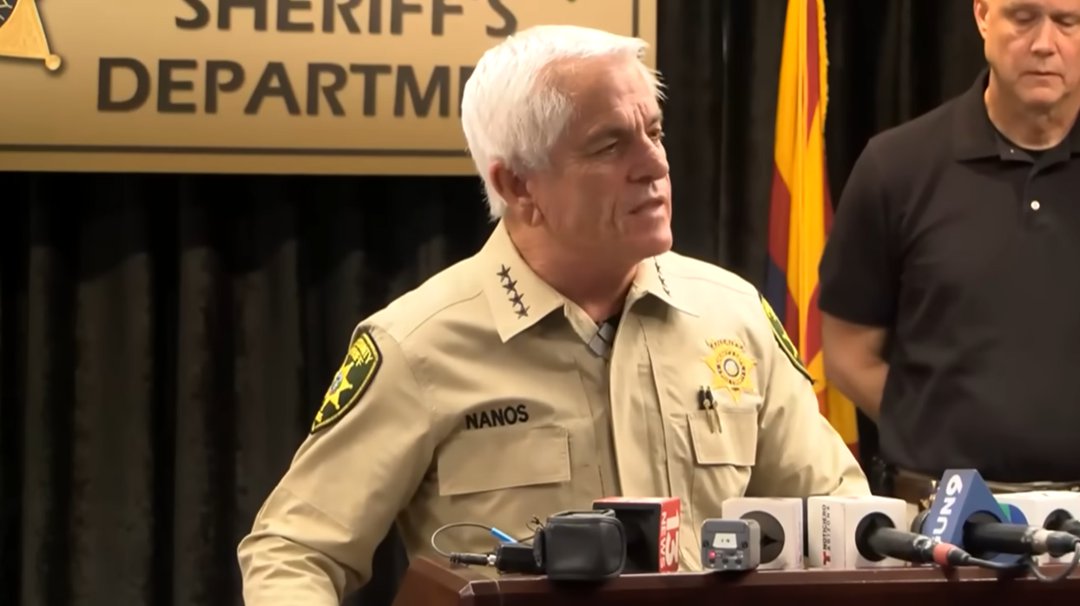 Sheriff Chris Nanos delivers remarks on developments in the ongoing criminal investigation into Nancy Guthrie's disappearance, posted on February 3, 2026. | Source: YouTube/CBSNews