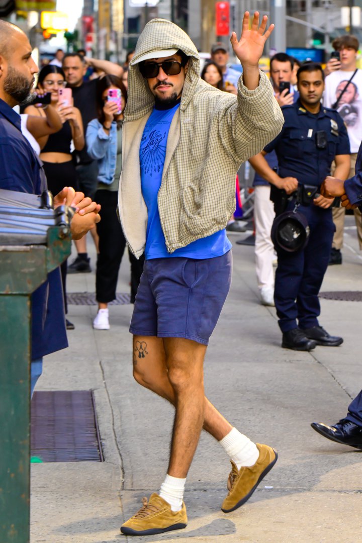 Bad Bunny is seen outside 