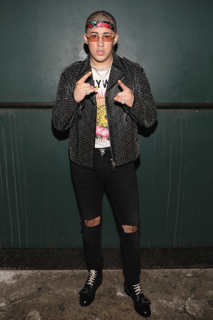 Bad Bunny backstage at Univision&rsquo;s &ldquo;Premios Juventud&rdquo; 2017 at the Watsco Center in Coral Gables, Florida on July 6. | Source: Getty Images