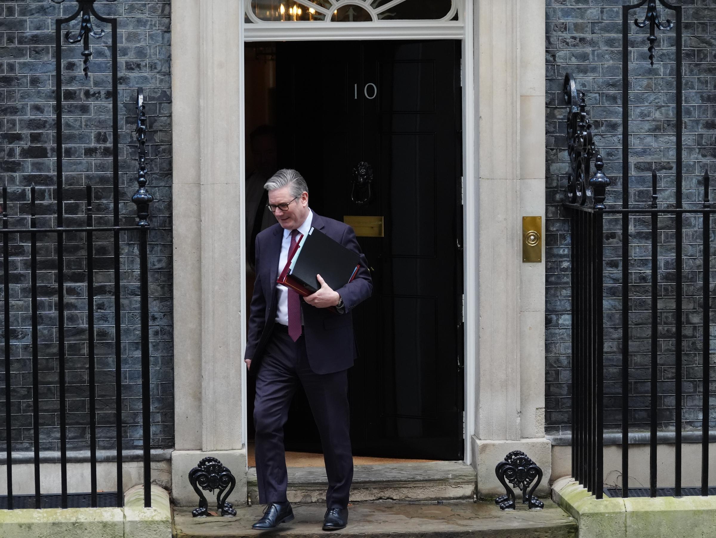 Sir Keir Starmer departing 10 Downing Street to attend the Prime Minister's Questions at the Houses of Parliament on February 4, 2026, in London, England. | Source: Getty Images