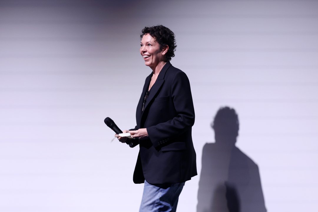 Olivia Colman onstage during the HAMNET Awards Screening and Q&A at Ham Yard Hotel on 15 December 2025 in London, England. | Source: Getty Images