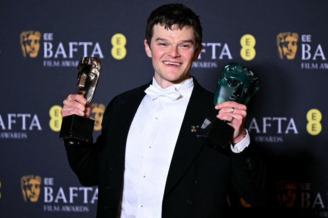 Robert Aramayo during the BAFTA Awards ceremony at the Royal Festival Hall on February 22, 2026, in London, England. | Source: Getty Images