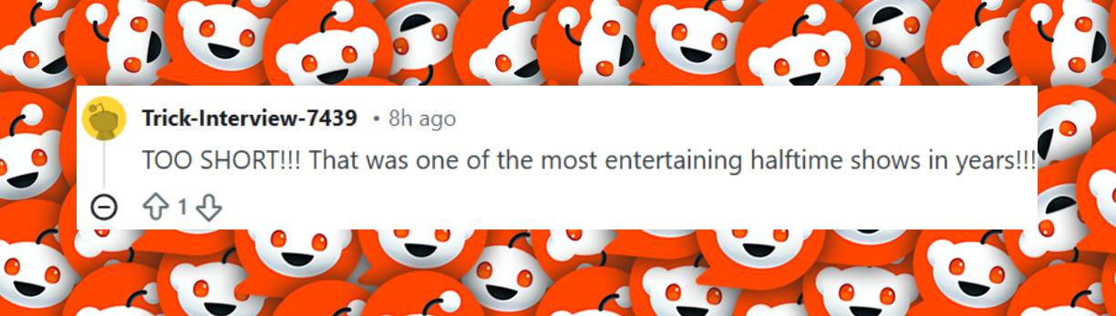 A fan comment dated February 9, 2026. | Source: Reddit/r/pics