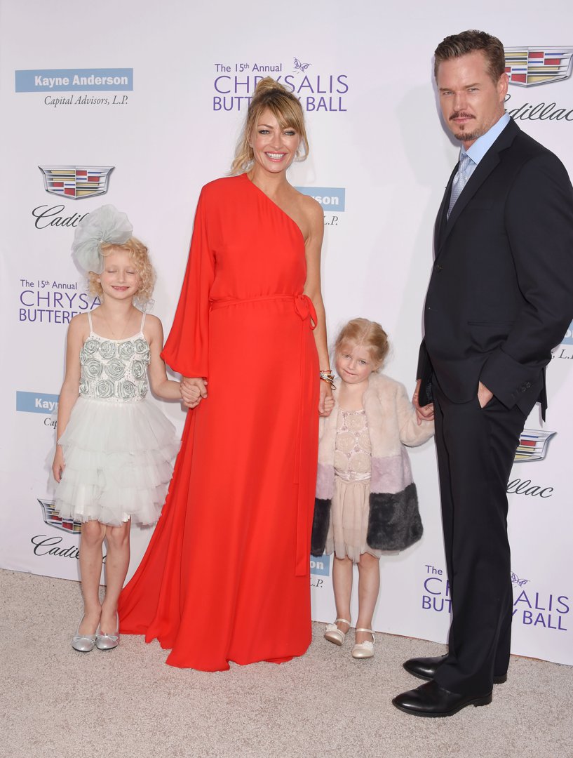 Eric Dane with wife Rebecca Gayheart, and daughters, Georgia Geraldine and Billie Beatrice on June 11, 2016 | Source: Getty Images