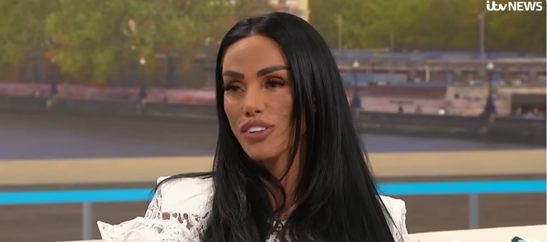 Katie Price during her interview on 