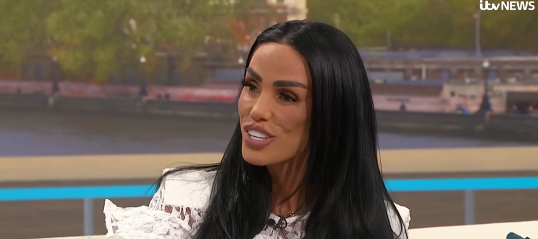 Katie Price during her interview on 