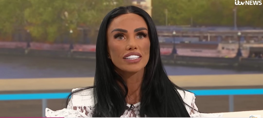 Katie Price during her interview on 