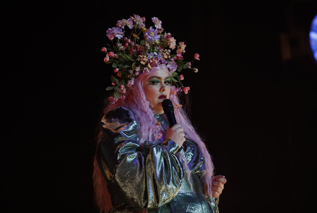 Jayde Adams performs on stage during The Graham Norton Variety Show during Just For Laughs London at Indigo at The O2 Arena on 3 March 2023 in London, England. | Source: Getty Images