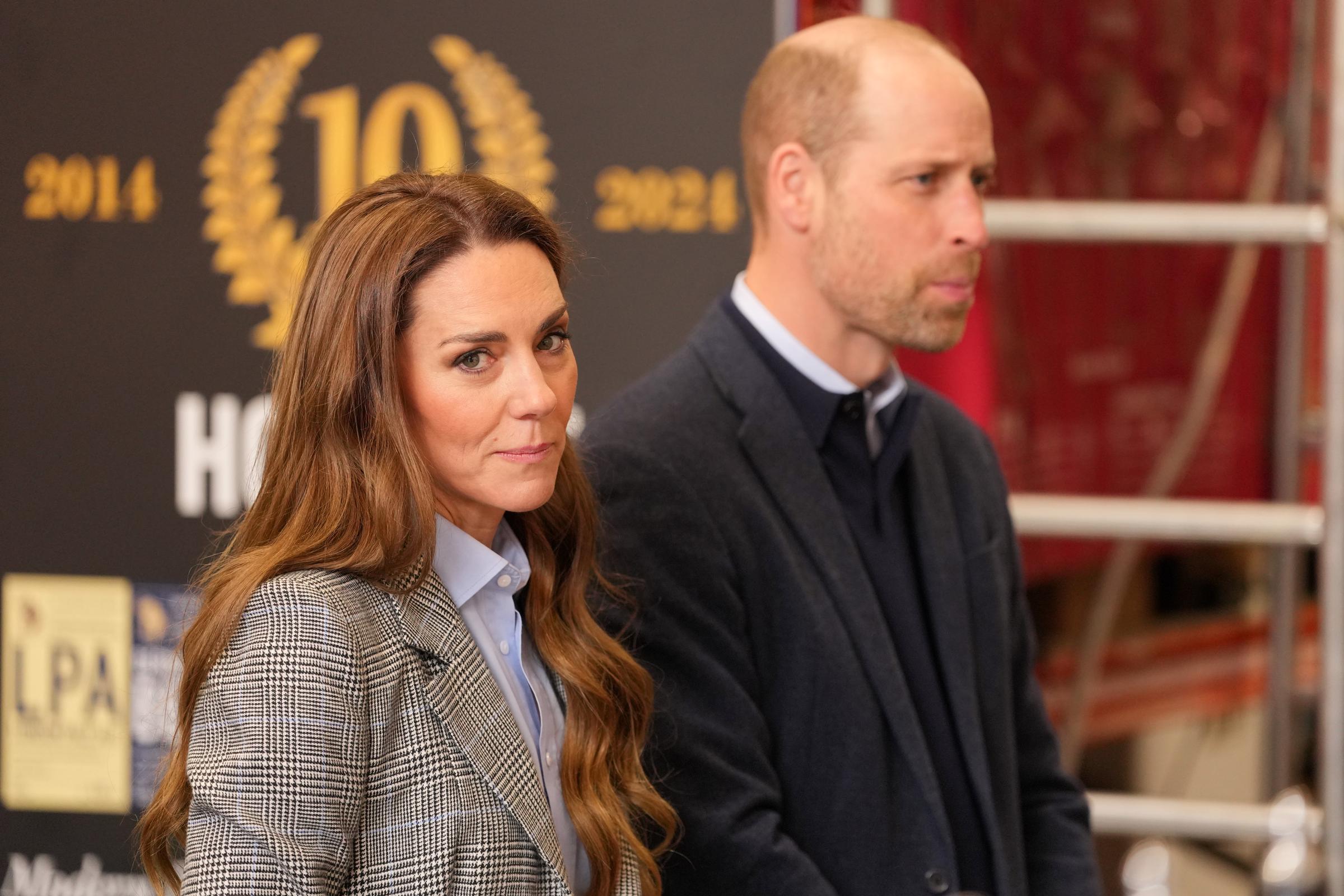 The Princess of Wales glances back over her shoulder with a composed, searching expression as she and Prince William make their way through the Southwark Brewing Company during their visit to London's Bermondsey Beer Mile on 12 March 2026. It was during this very outing that the 44-year-old quietly revealed she has largely given up alcohol since her cancer diagnosis.