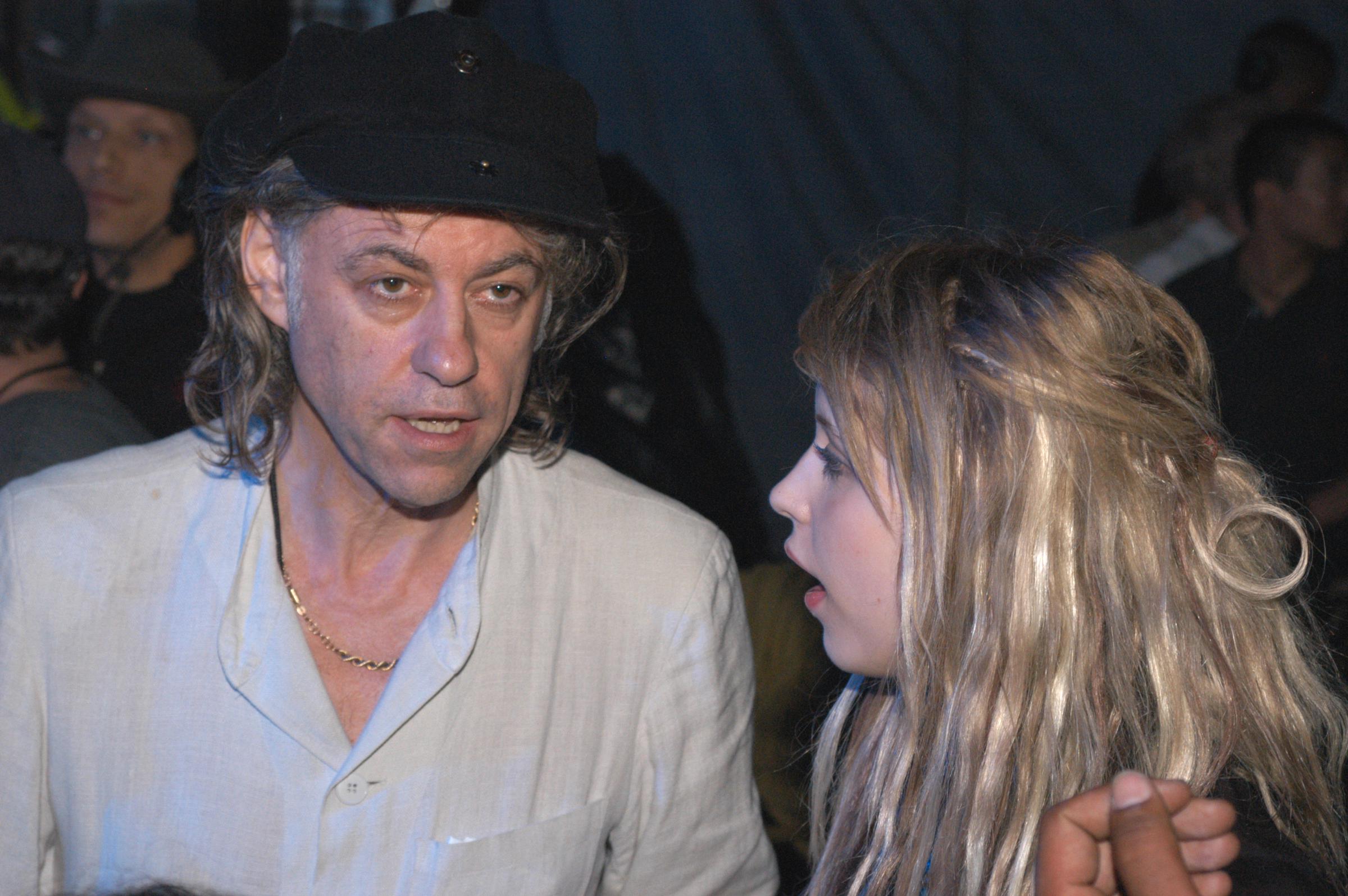 Bob and Peaches Geldof backstage at Live 8 on 2 July 2008 in London, England. | Source: Getty Images