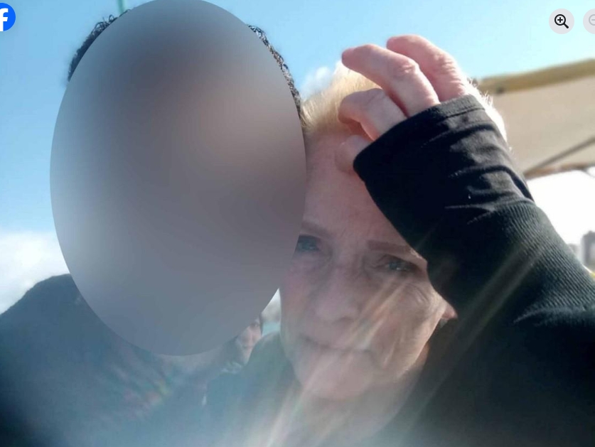 Jacqueline Dube is pictured alongside the Egyptian pastry chef she met through TikTok during one of her visits to Egypt, where the pair spent time together after months of speaking daily online before their relationship eventually ended amid growing concerns about money and the future of their cross-border romance. The man's face has been blurred. | Source: Facebook/Daily Express