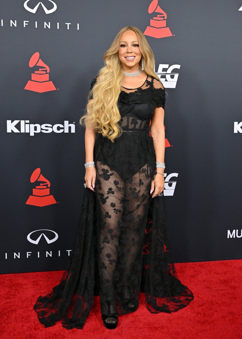Mariah Carey arrives at the 2026 MusiCares Person of the Year in California | Source: Getty Images