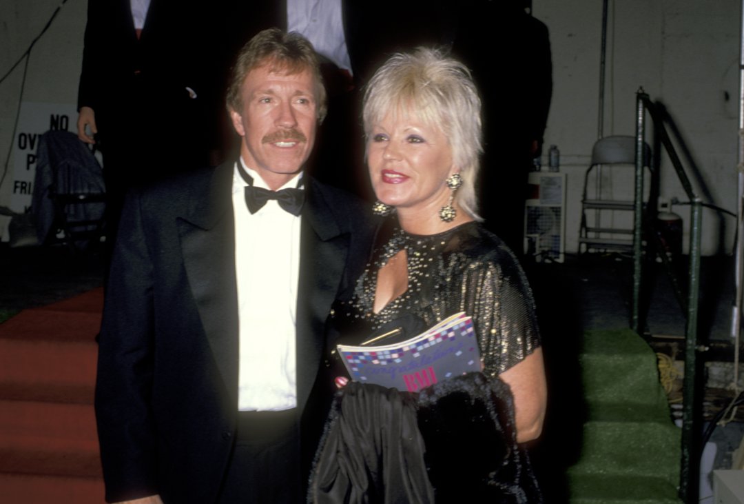Chuck Norris and wife Dianne Holechek. | Source: Getty Images