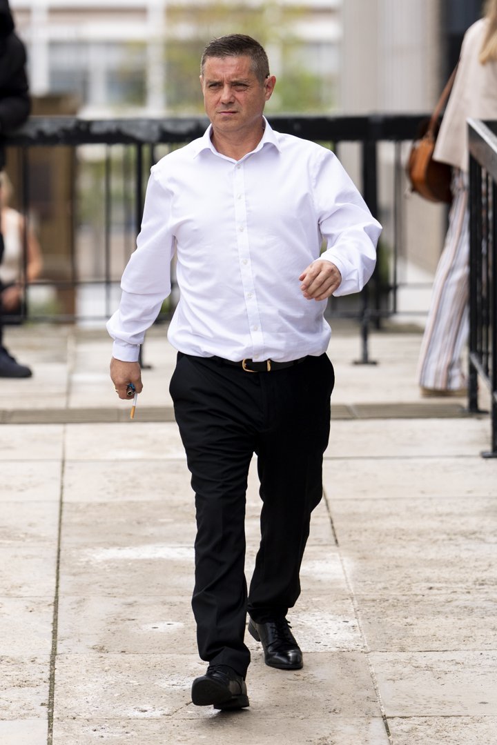 Alford outside St Albans Magistrates' Court, Hertfordshire, on 26 August 2025, where he is charged with four counts of sexual activity with a child, and two counts relating to a second female - of sexual assault and assault by penetration. | Source: Getty Images