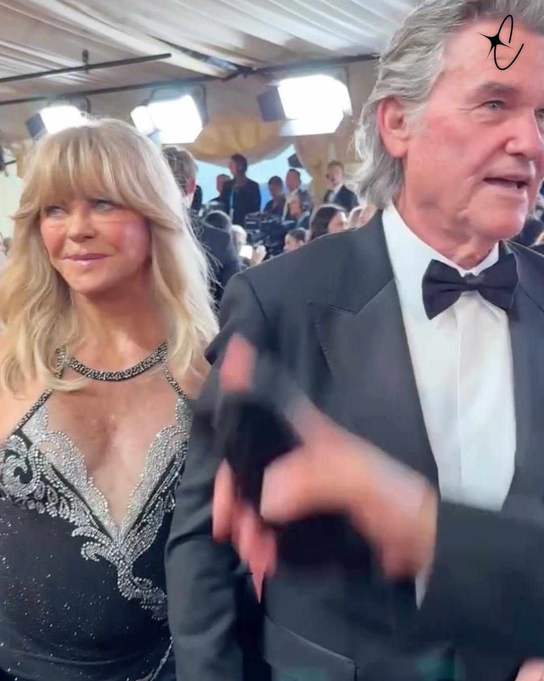 Goldie Hawn and Kurt Russell attend the 98th Oscars at Dolby Theatre on March 15, 2026, in Hollywood, California | Source: Instagram/enews