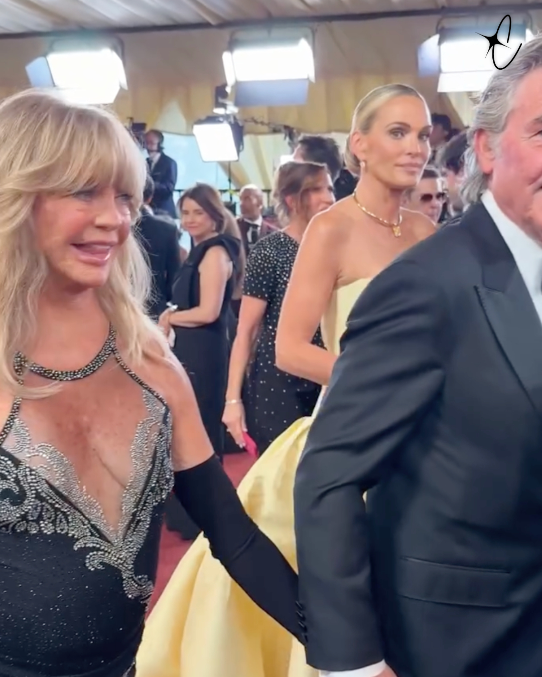 Goldie Hawn and Kurt Russell attend the 98th Oscars at Dolby Theatre on March 15, 2026, in Hollywood, California | Source: Instagram/enews