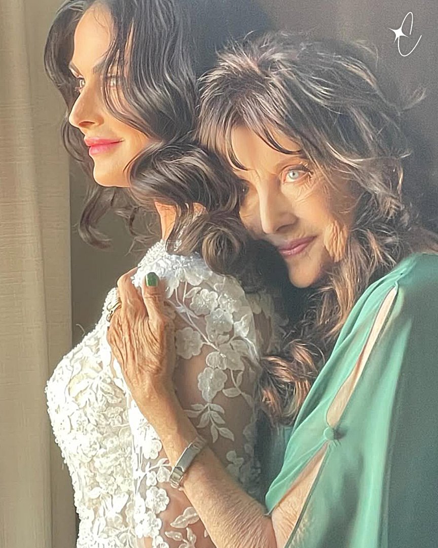 Shara Blue Bono and her mother on her wedding day, from a post dated March 14, 2026 | Source: Instagram/sharablue
