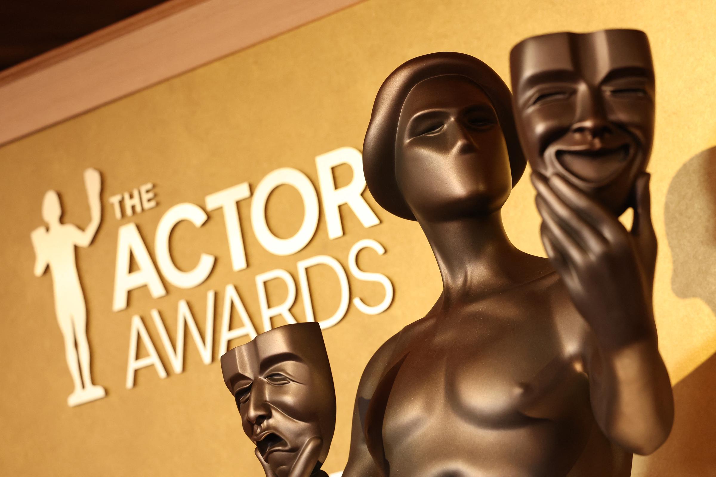 An Actor statuette on the red carpet at the 32nd Annual Actor Awards in Los Angeles on March 1, 2026 | Source: Getty Images