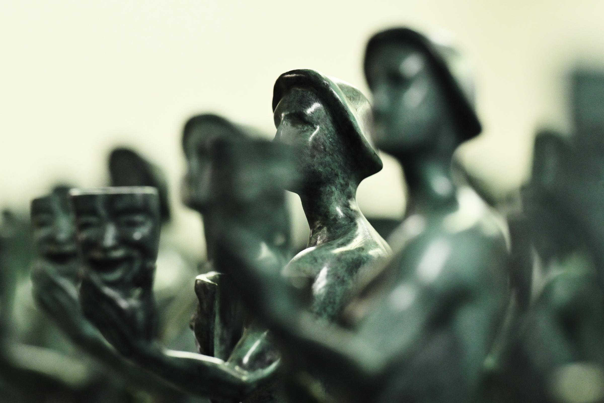 Actor Award statuettes on display ahead of the ceremony | Source: Getty Images