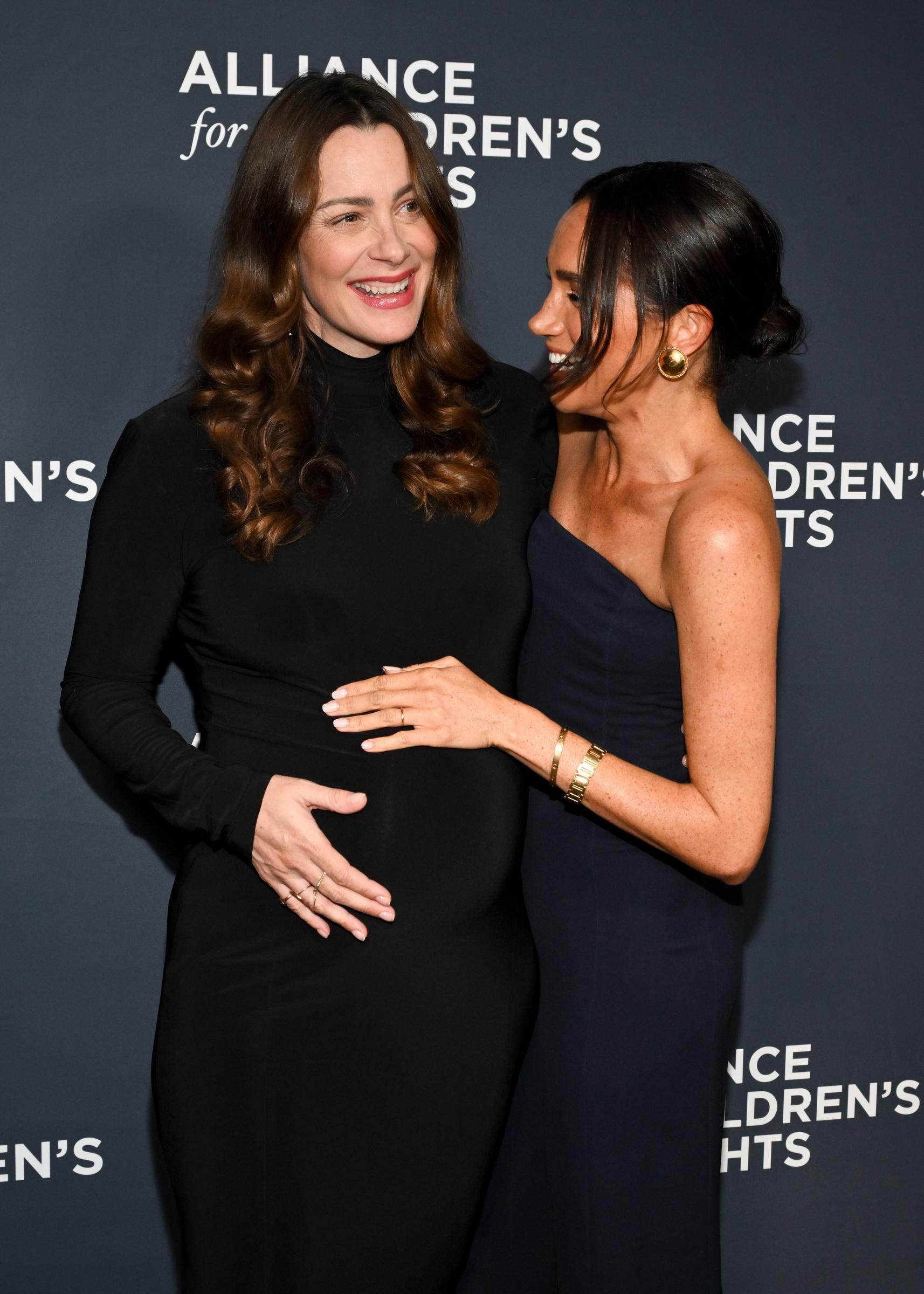 Kelly McKee Zajfen and Meghan, Duchess of Sussex at The Alliance for Children's Rights 34th Annual Champions for Children held at Beverly Wilshire on 19 March 2026 in Beverly Hills, California. | Source: Getty Images